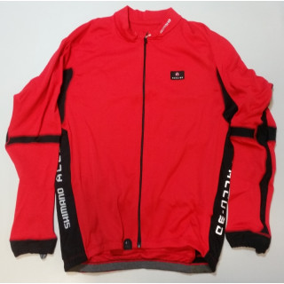 Tricou Shimano Accu-3D mânecă lungă iarnă roșu