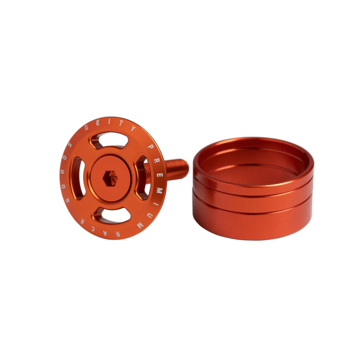 Floare Furca DEITY Crosshair Orange cu Distantiere