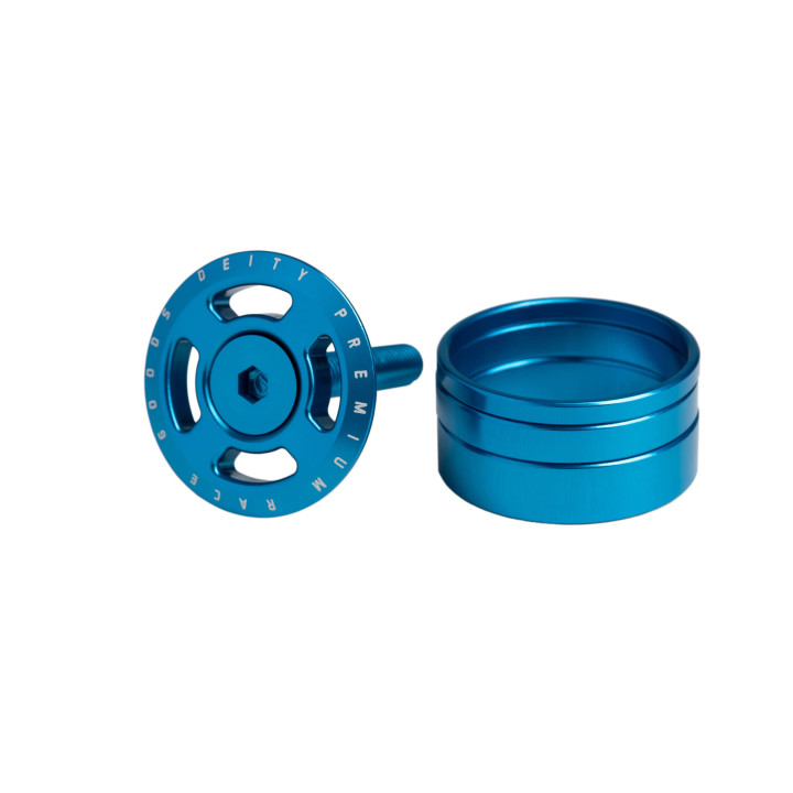 Floare Furca DEITY Crosshair cu Capac - Blue