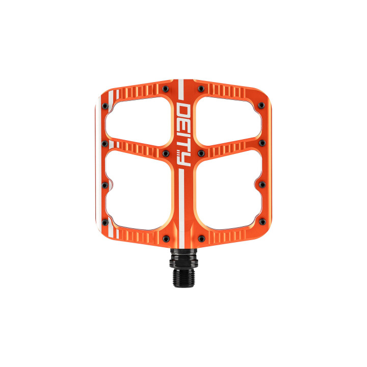 Pedale DEITY Flat Trak Orange - Subțiri și Aderente