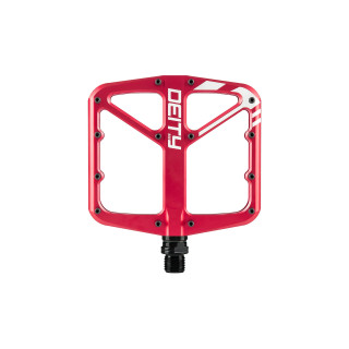 Pedale DEITY Supervillain Red - Pedale Plate Premium