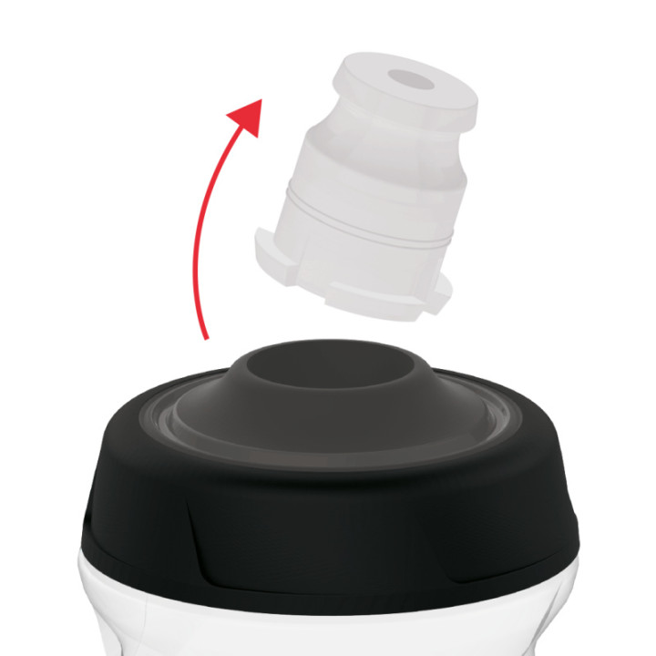 Bidon ZEFAL Sense Pro 650ml Black - Cupru/Gri