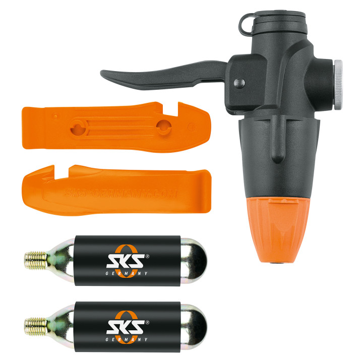 Cap Pompa CO2 SKS Tubeless + 2 Cartuse 16g