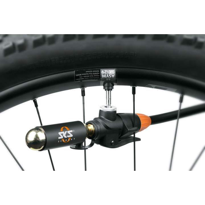 Cap Pompa CO2 SKS Tubeless + 2 Cartuse 16g