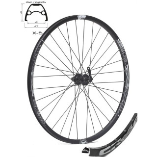 Roata Fata CROSSER X6 27.5" 32H QR Disc CenterLock