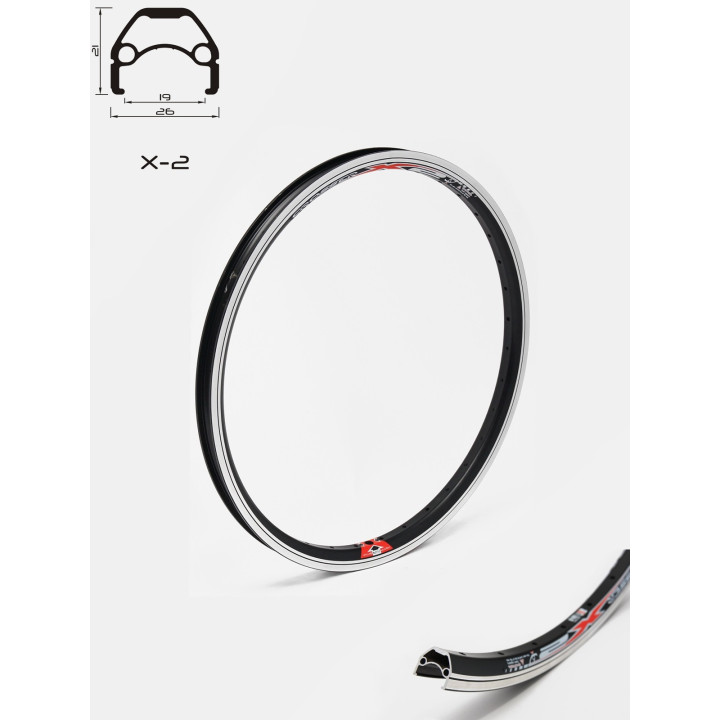 Janta CROSSER X2 20" 36H Black - Aluminiu