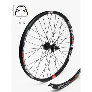 Roata Față CROSSER X6 26" 36H Disc QR - Butuc JTD761