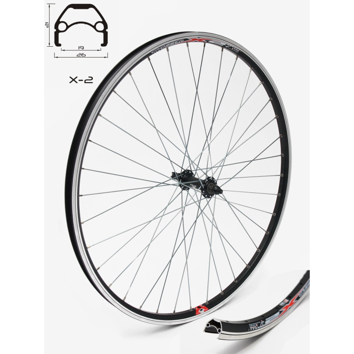 Roata Fata CROSSER X2 36H 28" QR V-brake