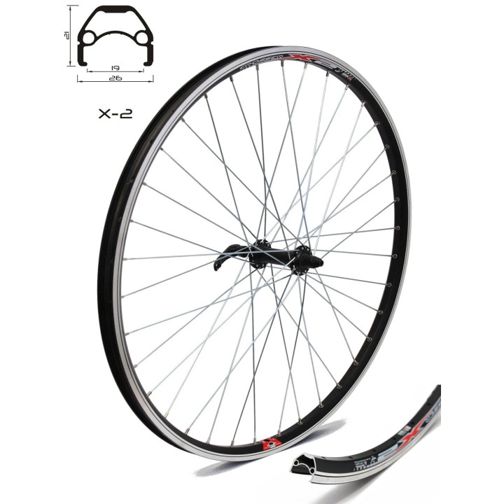 Roata Fata CROSSER X2 26" 36H V-brake QR JYD761