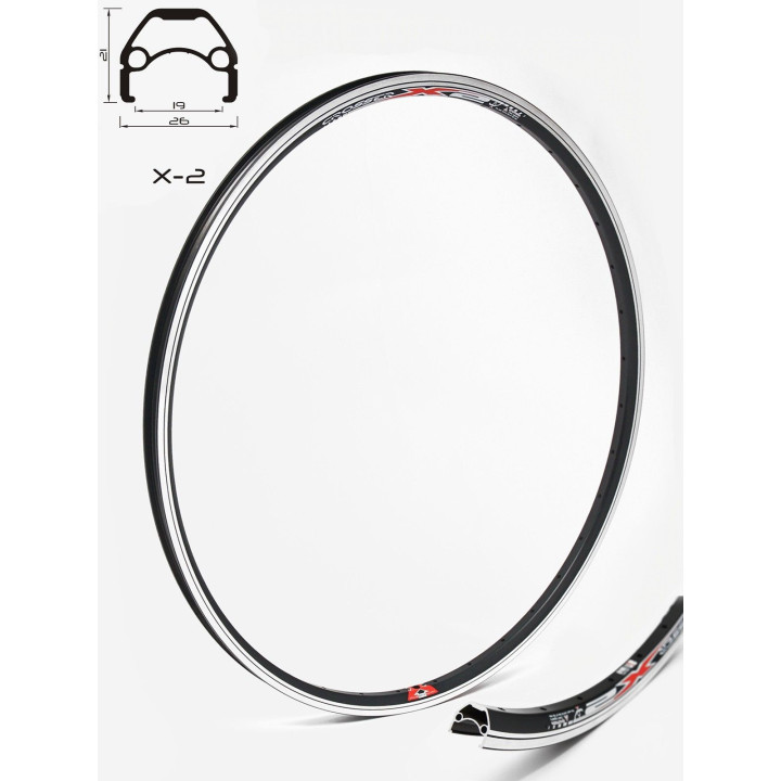 Janta CROSSER X2 28" 36H Black | Capsata