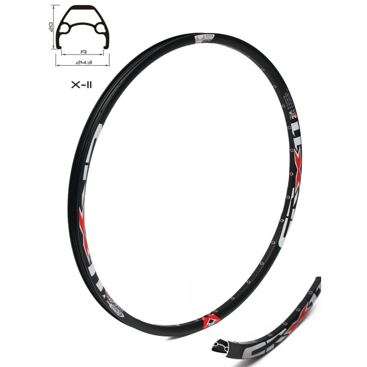Janta CROSSER X11 28/29 32H Black - Aluminiu