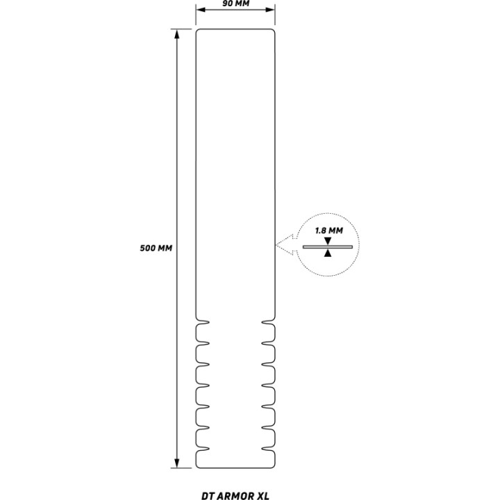 Protectie Cadru ZEFAL Downtube Armor XL