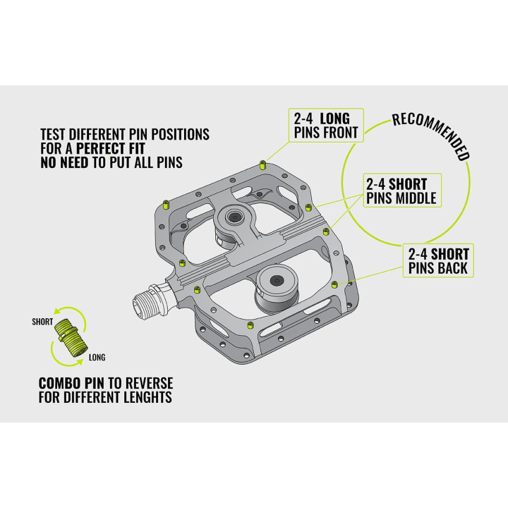 Pedale magnetice MAGPED Enduro2 200N Black